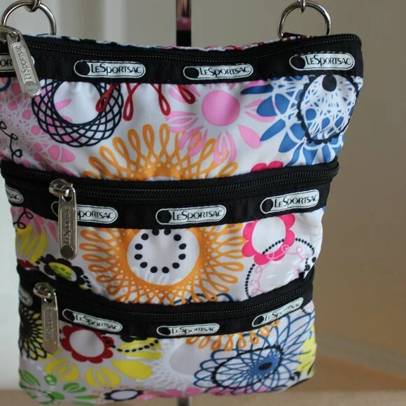 Lesportsac 3-Zip Crossbody w/Adjustable Strap - Picture 2 of 6